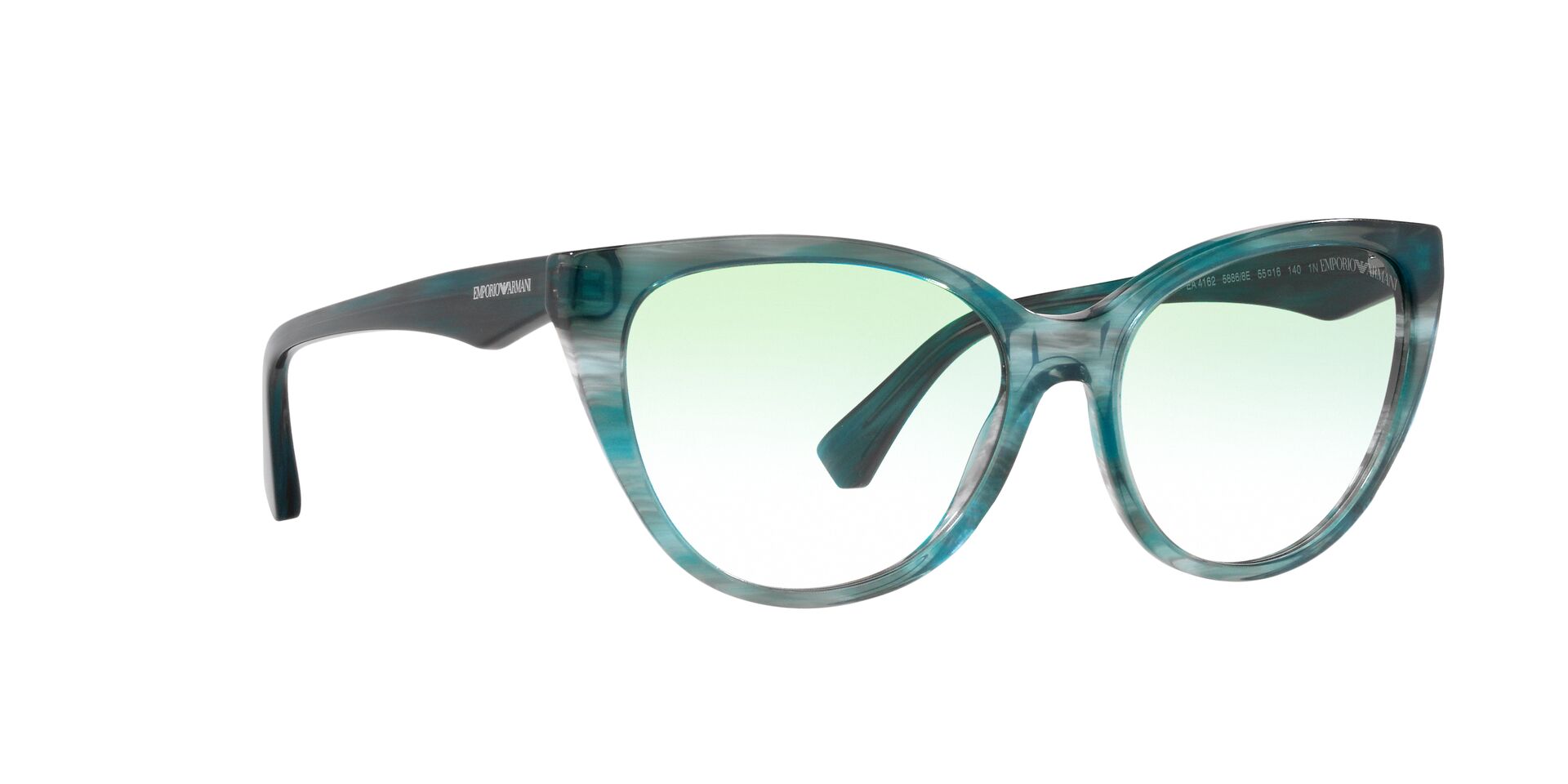 Emporio Armani Woman's Grey/Teal Green Gradient Sunglasses EA4162 58868E 55 - Image 2