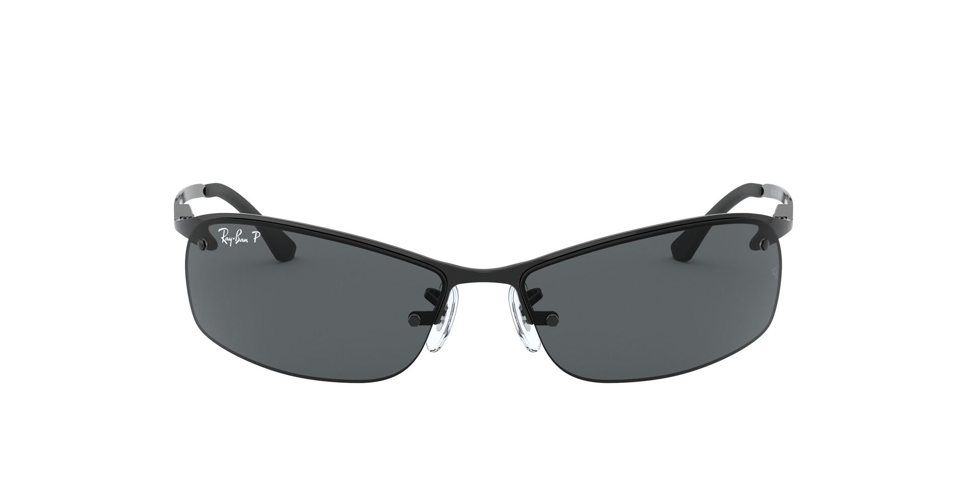 Ray-Ban Polarized Metal Black Sunglasses RB3183 002 63