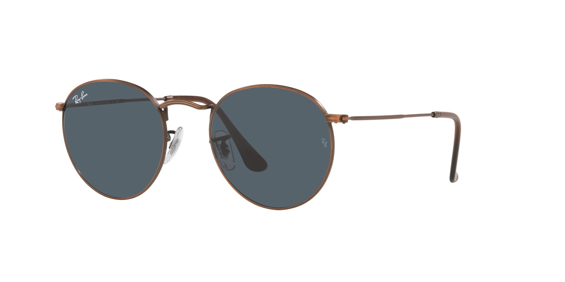 Ray-Ban Round Copper Metal Grey Matte Sunglasses RB3447 9230R5 50 - Image 3
