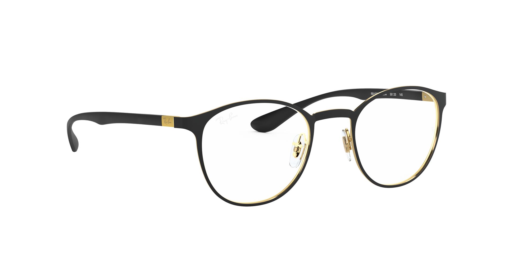 Ray-Ban Optical Ladies Liteforce Black/Gold RB6355-2994 50 - Image 2