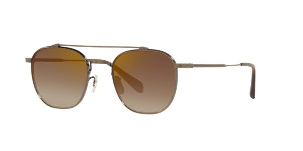 Oliver Peoples Mandeville Brown Sunglasses in Antique Gold - OV1294ST 5284Q1 49