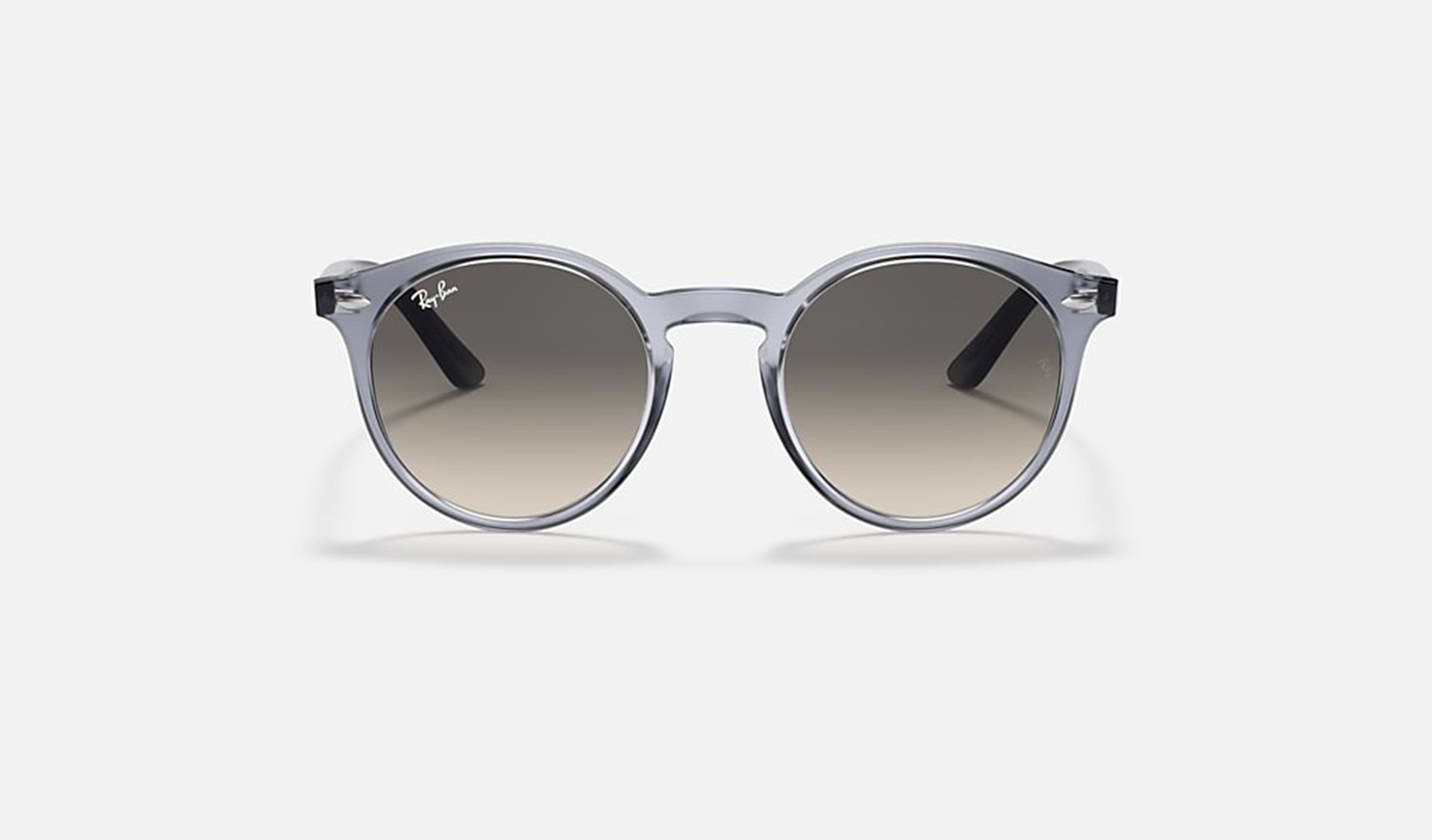 Ray-Ban Junior Transparent Blue & Grey Round Sunglasses RJ9064S 705011 - Image 2
