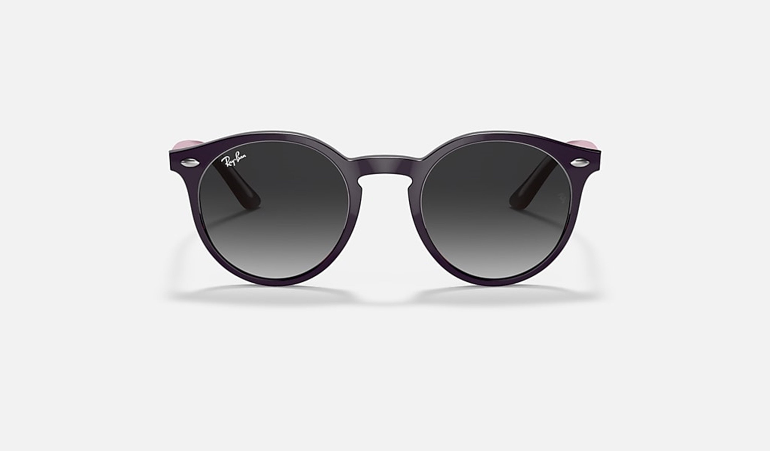 Kids Ray-Ban Junior Violet and Grey Sunglasses RJ9064S 70218G 44 - Image 2