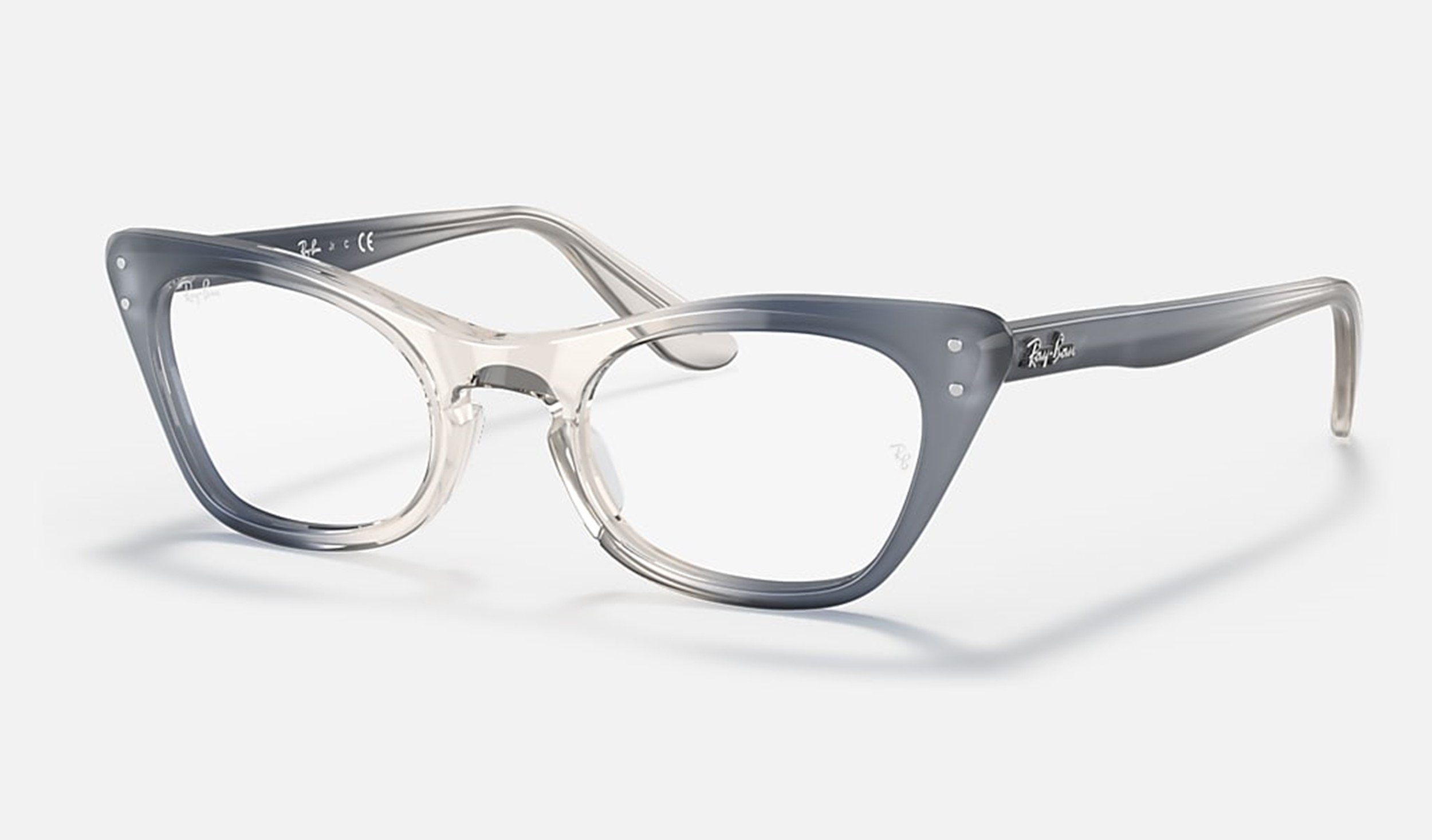 Kids Ray-Ban Junior Miss Burbank Transparent Blue Optical RB9099V 3891 43