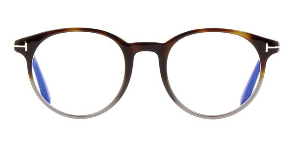 Tom Ford Unisex Havana Grey Crystal Optical Frame TF5695-B 056 - Image 2