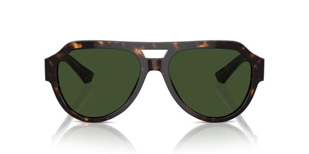 Dolce & Gabbana Men's Large Aviator Dark Havana Sunglasses DG4466 502/71 56 - Image 2
