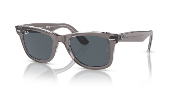 Ray-Ban Wayfarer Polished Grey On Transparent Sunglasses RB2140 1355R5 50