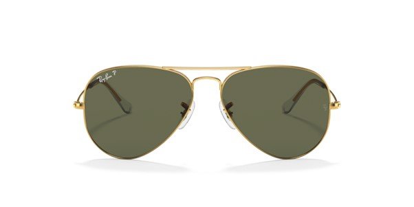 Ray-Ban Aviator Polarized Gold Sunglasses RB3025 001/58 58 - Image 2