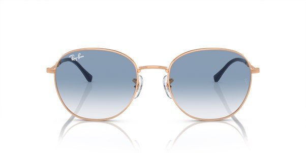 Ray-Ban Polished Rose Gold Ladies Sunglasses RB3809 92623F 53 - Image 2