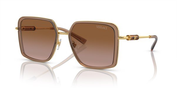 Versace Transparent Brown Women's Sunglasses VE2261 100213 56