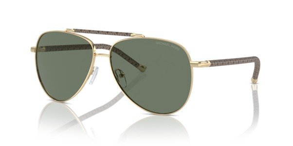 Michael Kors Portugal Shiny Light Gold Women's Sunglasses MK1146 10143H/59