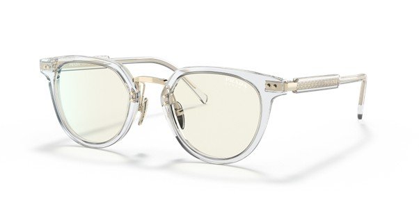 Prada Photochromic Unisex Crystal Sunglasses PR17Y 2AZ-09N 49/22