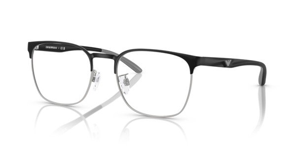 Emporio Armani Matte Black & Silver Men's Optical EA1135D 3051 / 55