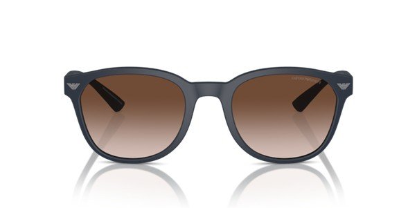 Emporio Armani Matte Blue on Brown Men's Sunglasses EA4225U 508813 53 - Image 2