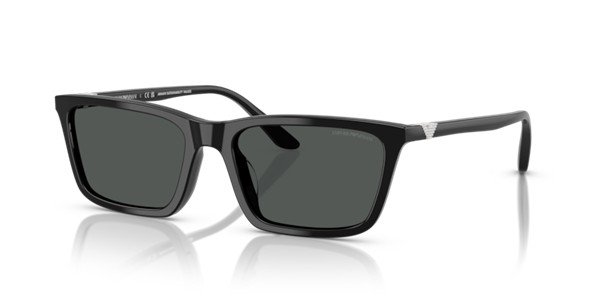 Emporio Armani Women's Shiny Black Acetate Sunglasses EA4239U 501787 55