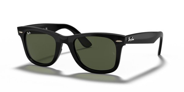 Ray-Ban Wayfarer Polished Black Unisex Sunglasses RB4340 601 50