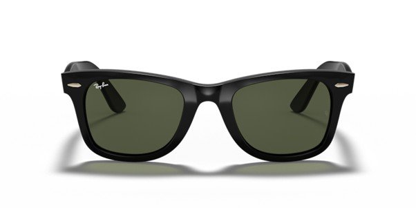 Ray-Ban Wayfarer Polished Black Unisex Sunglasses RB4340 601 50 - Image 2