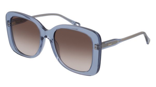 CHLOE SUNGLASSES BLUE AND BROWN CH0125S-002 55