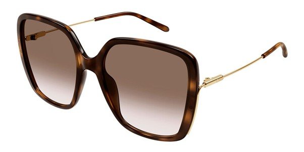 CHLOE HAVANA GOLD BROWN LADIES SUNGLASSES CH0173S-002 57