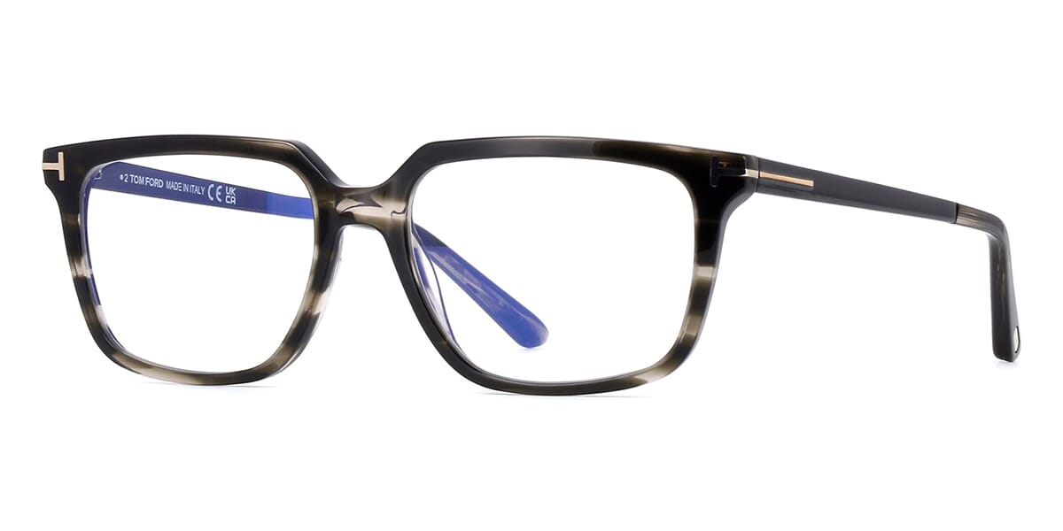Tom Ford Coloured Havana Optical with Blue Control TF6039B 056 54