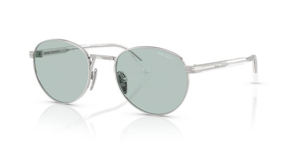 Prada Light Blue on Silver Unisex Sunglasses PRB51S 1BC40N 53