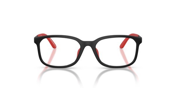 Emporio Armani Kids in Matte Black & Red Acetate Optical EK3008U 5009 49 - Image 2