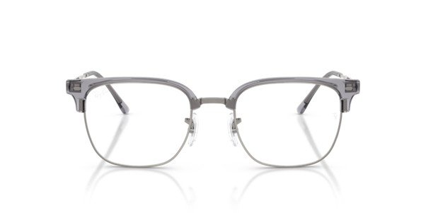 Ray Ban New Clubmaster in Grey on Gunmetal Unisex Optical Frame RB7216 8470 51 - Image 2