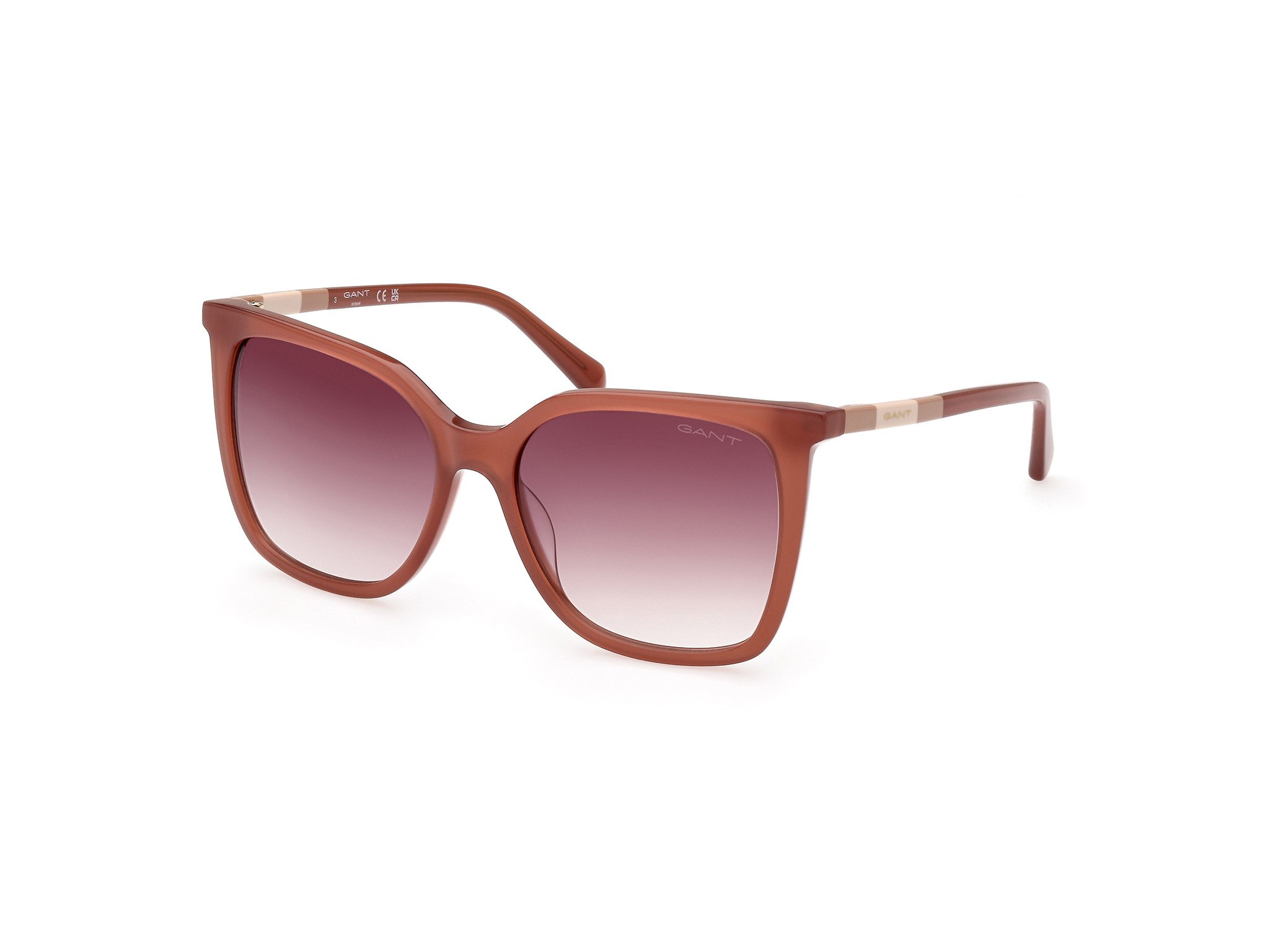 Gant Sunglasses Shiny Dark Brown / Gradient Brown - GA8093-5548F