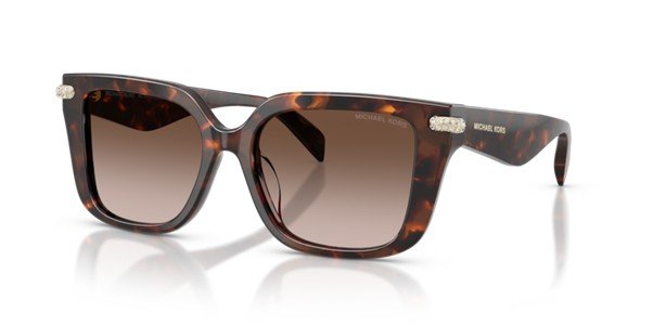 Michael Kors Santo Domingo in Luggage Tortoise Acetate Ladies Sunglasses MK2275BU 403113 54